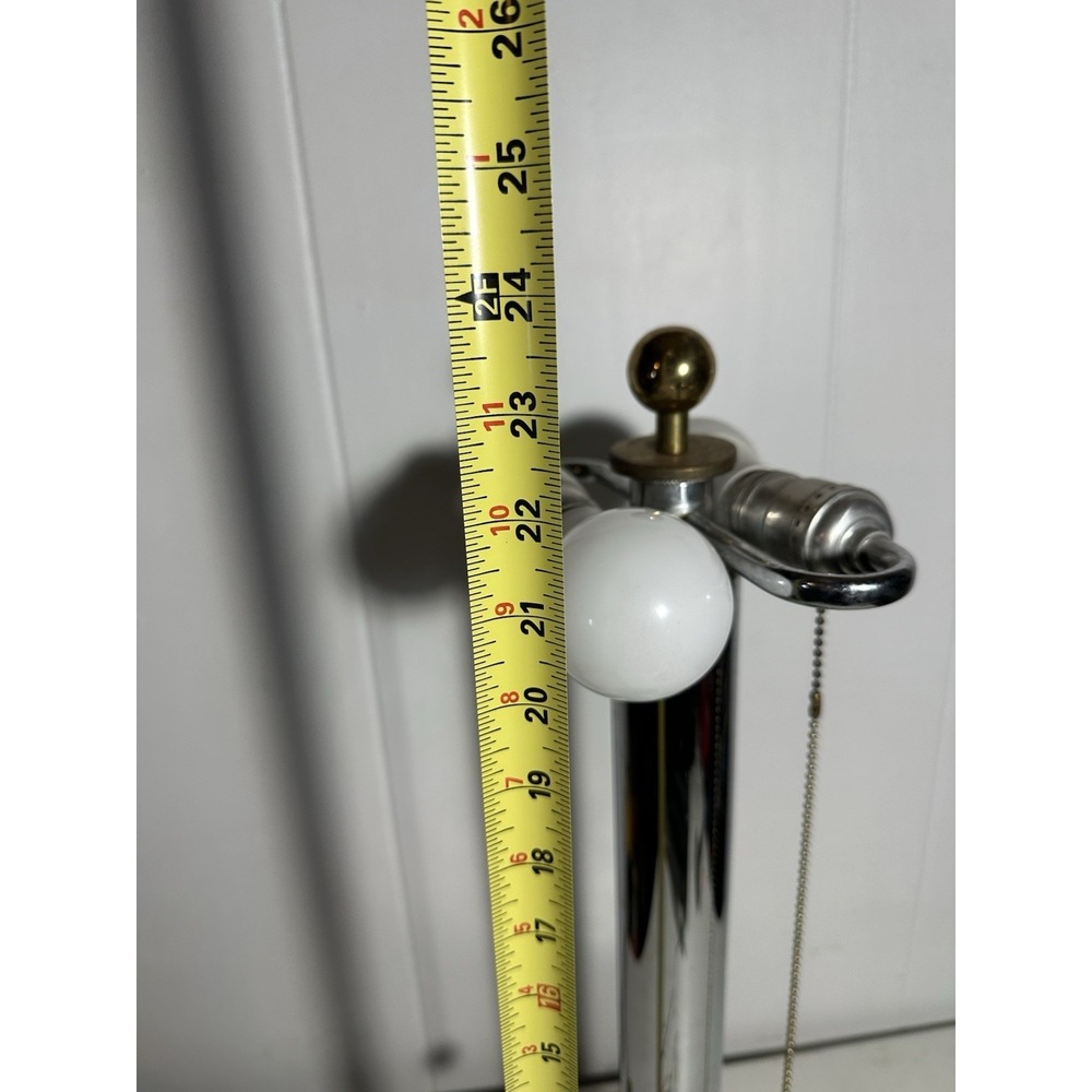 Vintage Robert Sonneman for George Kovacs Chrome Table Lamp (Missing Shade) - Picture 2 of 16